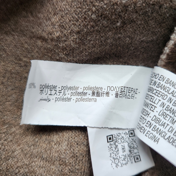 Zara Long Tan Coat With Button - Picture 14 of 15